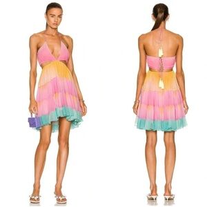 Rococo Sand Zale Cutout Mini Dress